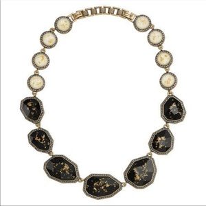 New Gilded Ivory and Jet Black
Collar Necklace